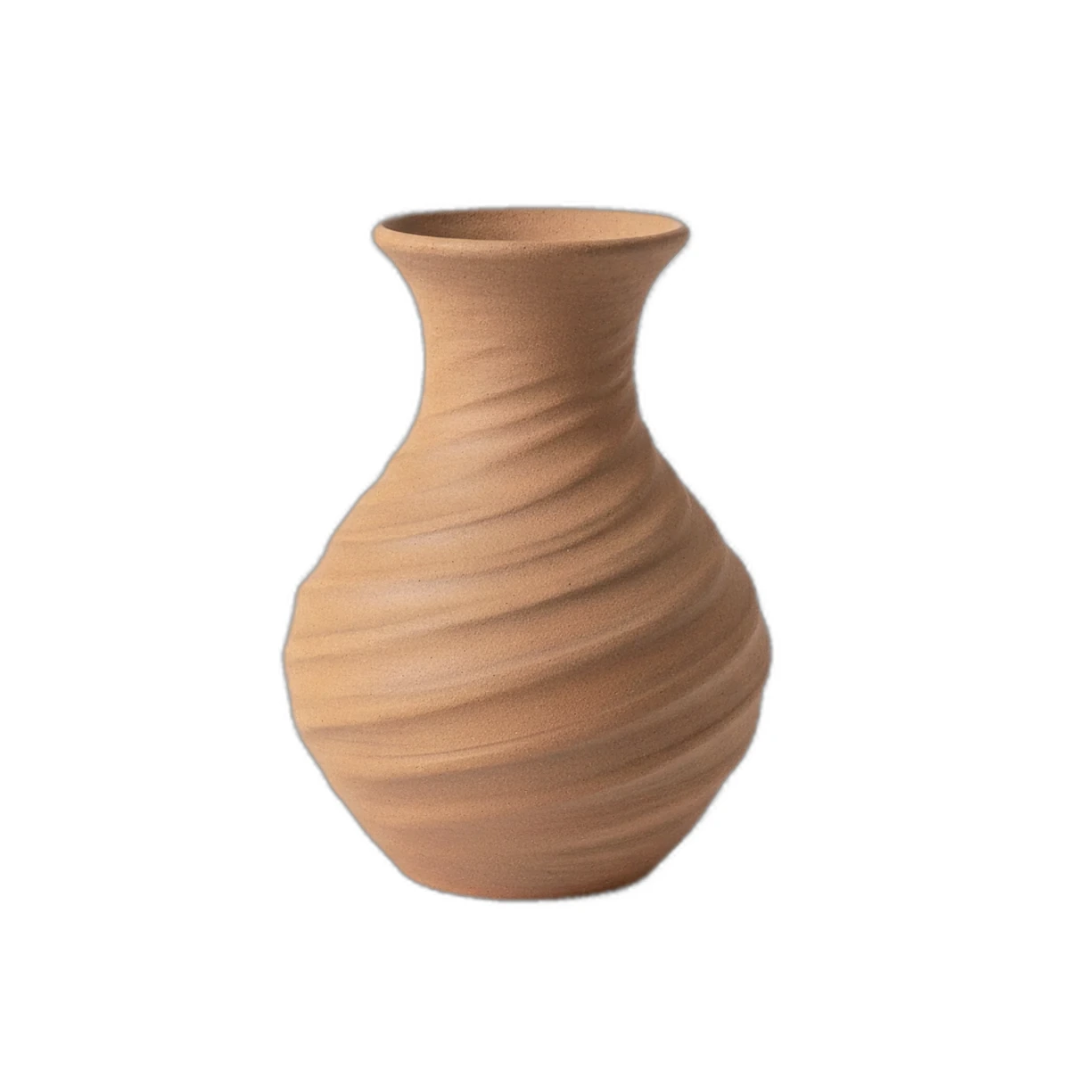 A vase on a clean white catalogue background